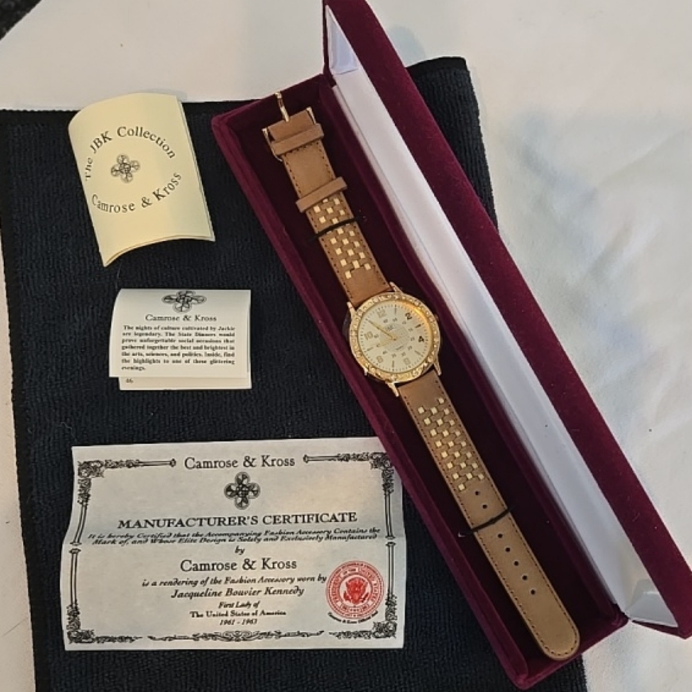 Camrose & Kross Gold and Brown Women's Watch